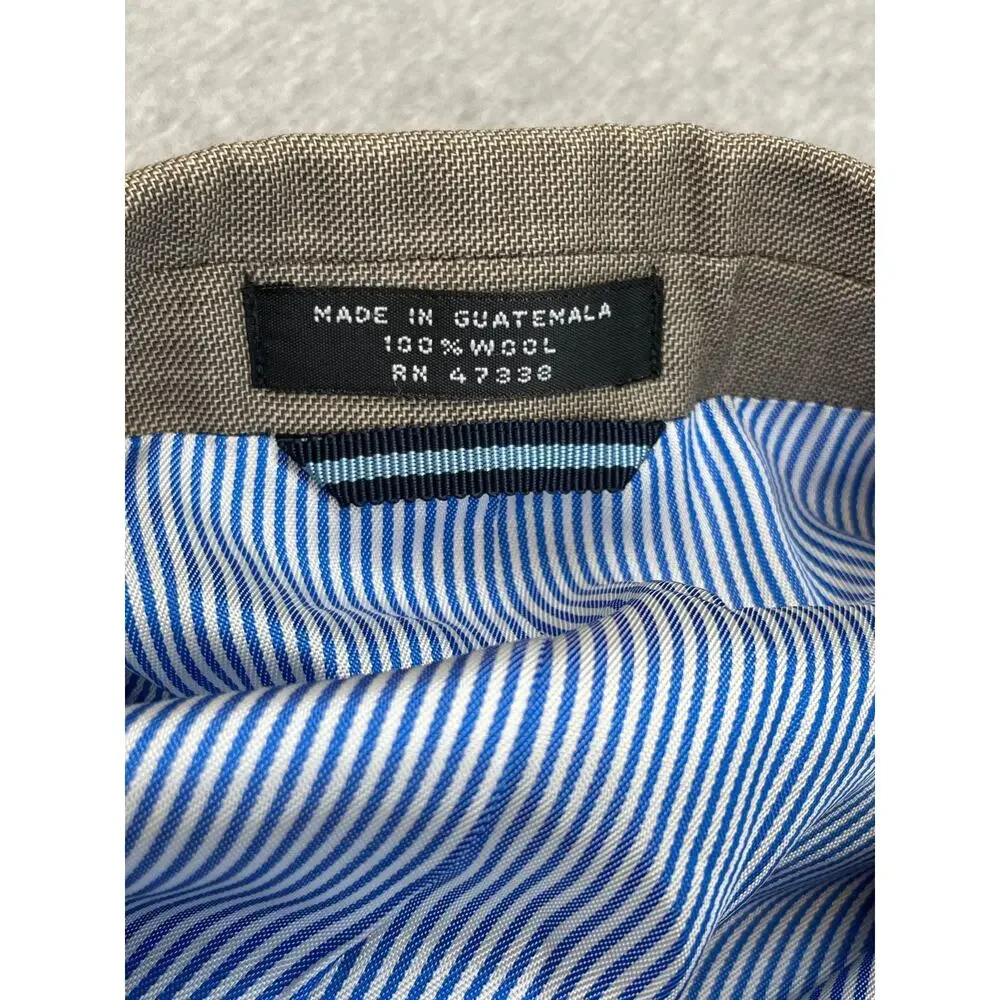 Tommy Hilfiger Blazer‎ Mens 44R Hopsack 100% Wool 2-Button Single Breast Lined